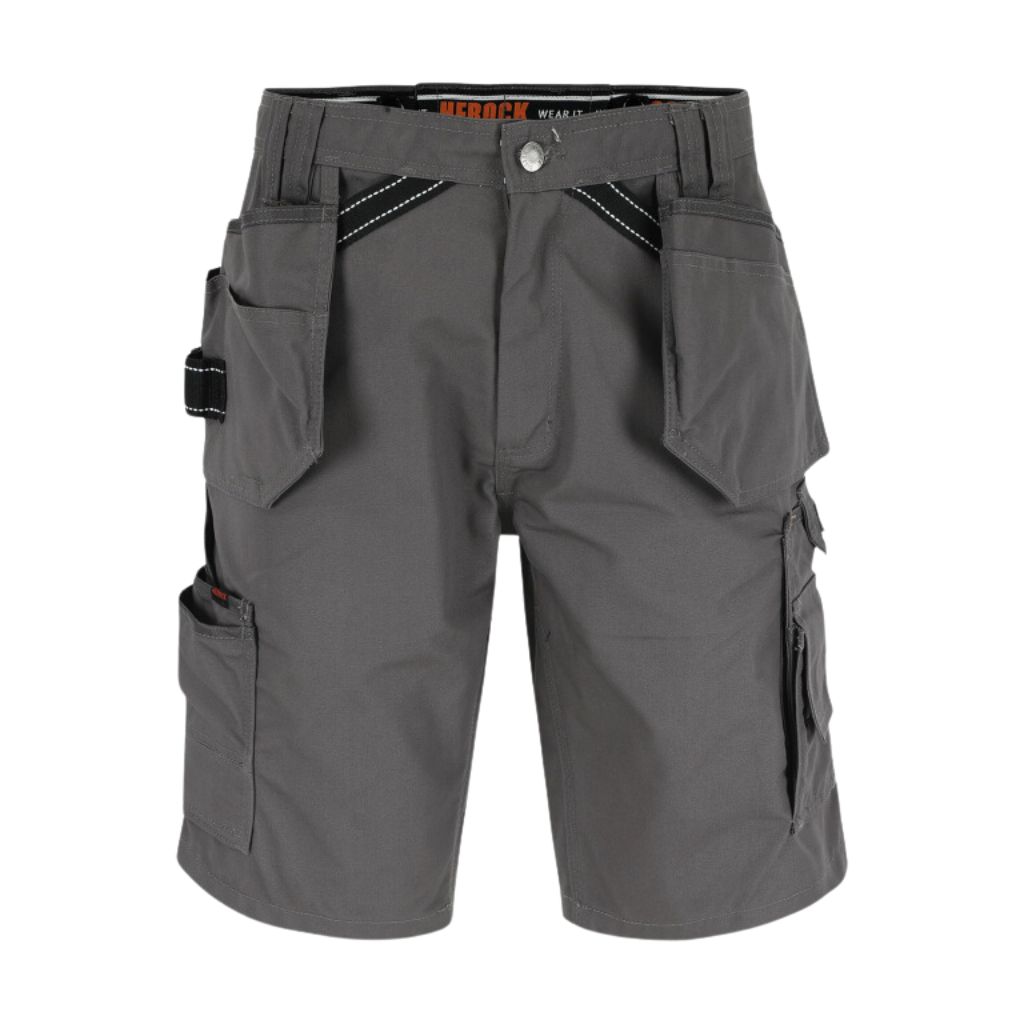 [23MBM1101GY-56] Bermuda de travail HEROCK Pallas (Gris, FR56)