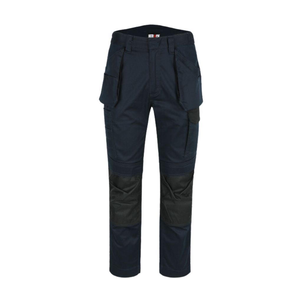 [20MTR2304NY-36] Pantalon de travail HEROCK Saxo (FR 36, Bleu marine/Noir)