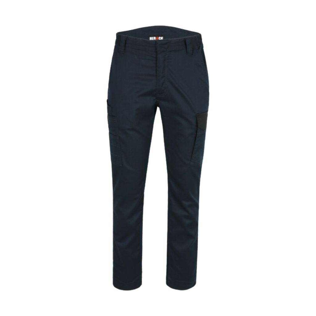 [20MTR2301NY-36] Pantalon de travail HEROCK Ivo (FR 36, Bleu marine/Noir)