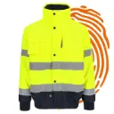 Veste haute visibilité HEROCK Tarvos (Taille : M / Jaune - Bleu) – LIQUIDATION