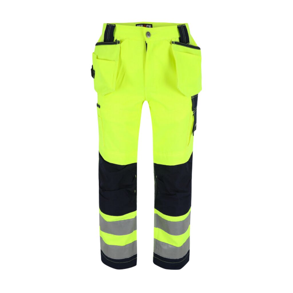 Pantalon haute visibilité HEROCK Styx (Taille : FR44 / Jaune-Bleu) – LIQUIDATION