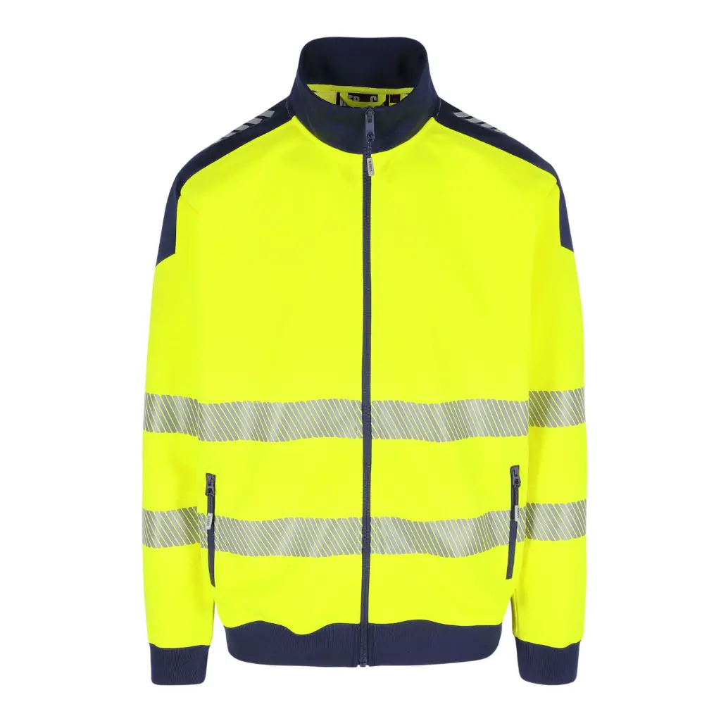 [25MSW2403YENY-XS] Sweatshirt haute visibilité HEROCK Inigo (XS, Jaune/Bleu marine)