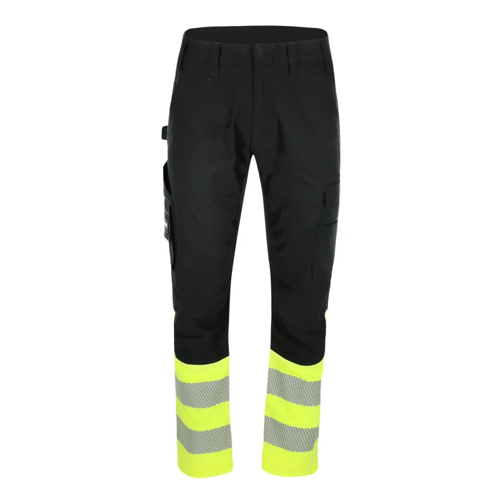 [25MTR2402BKYE-36] Pantalon haute visibilité HEROCK Torex (FR 36, Noir/jaune)