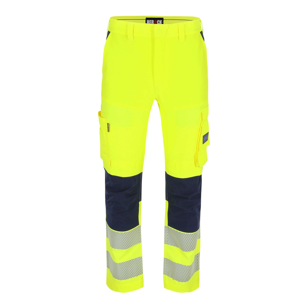 [25MTR2401YENY-36] Pantalon haute visibilité HEROCK Hector (FR 36, Jaune/Bleu marine)