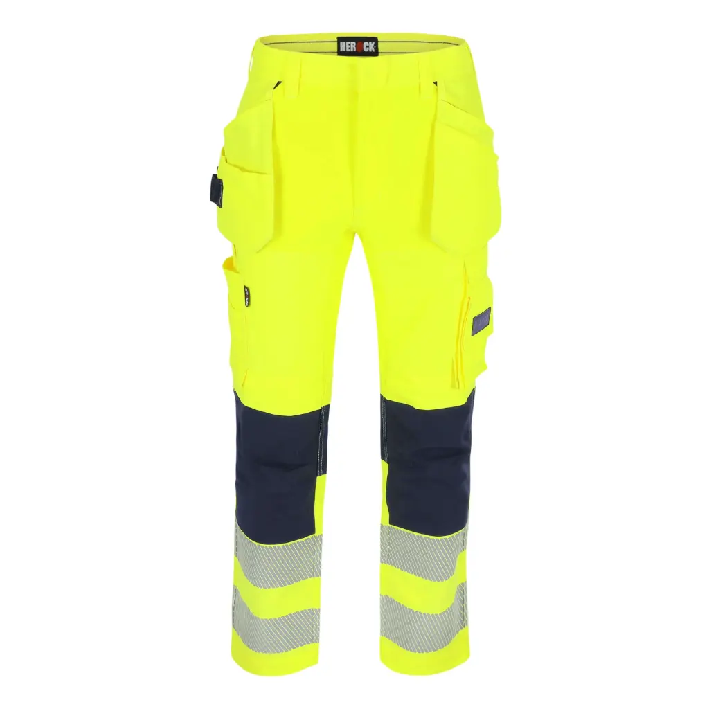 [25MTR2501YENY-36] Pantalon haute visibilité HEROCK Spector (FR 36, Jaune/Bleu marine)