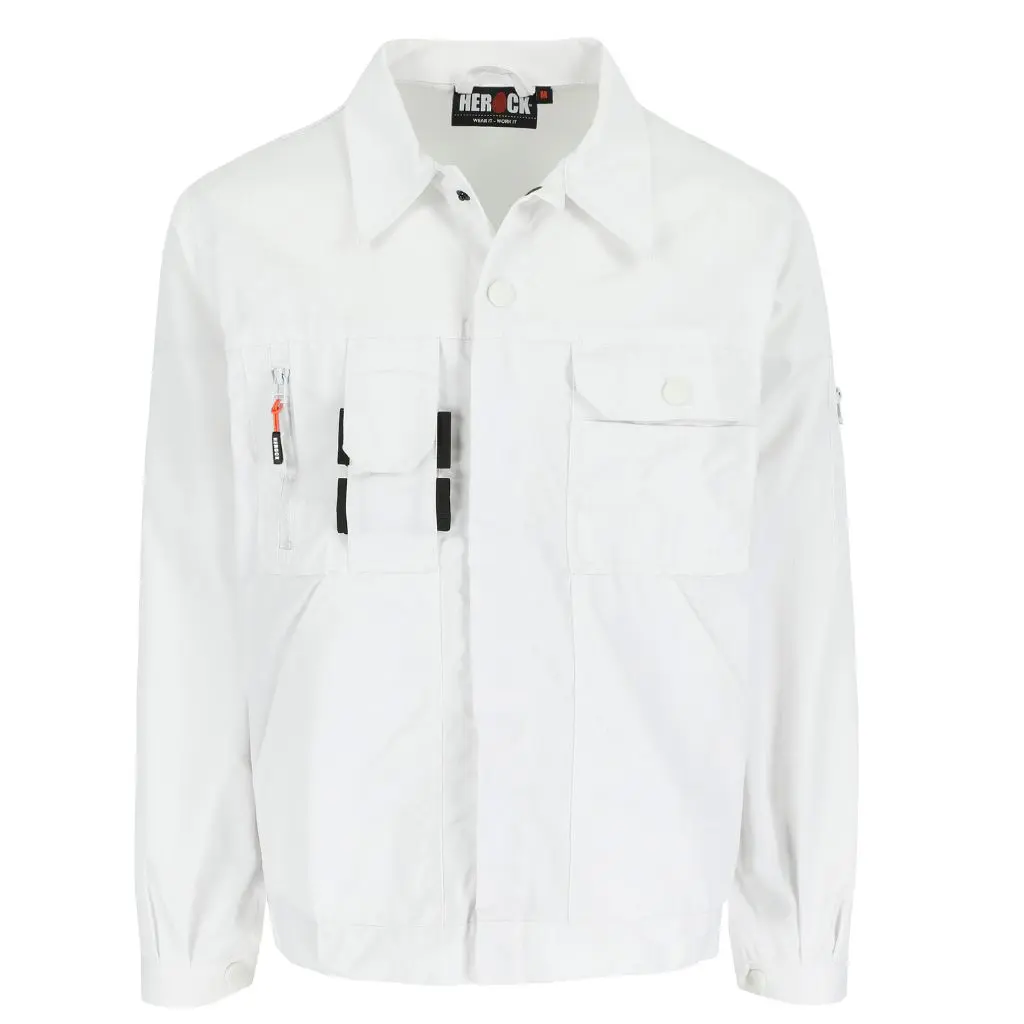 [21MJC0901WH-S] Veste de travail HEROCK Aton (S, Blanc)