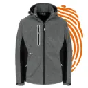 Veste softshell réfléchissante HEROCK Flexor (Taille : XXL / Gris) – LIQUIDATION