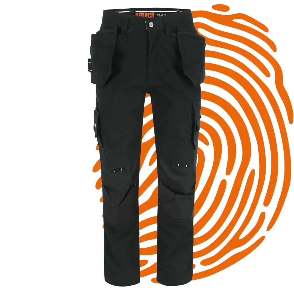 Pantalon de travail HEROCK Dagan (Taille : FR56 / Noir) - LIQUIDATION