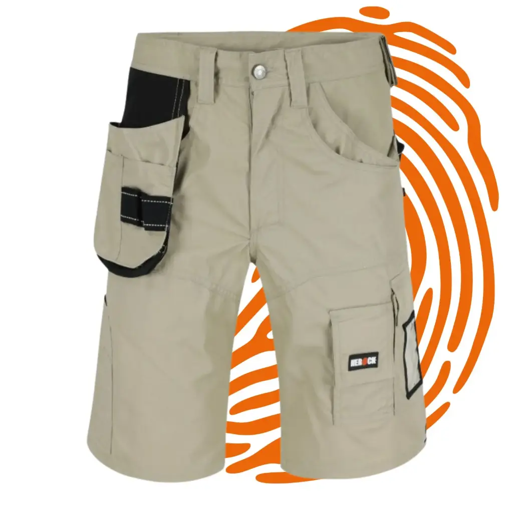 Bermuda de travail Herock Batua (Taille : FR44 / Beige) - LIQUIDATION