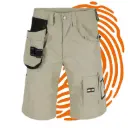 Bermuda de travail Herock Batua (Taille : FR44 / Beige) - LIQUIDATION