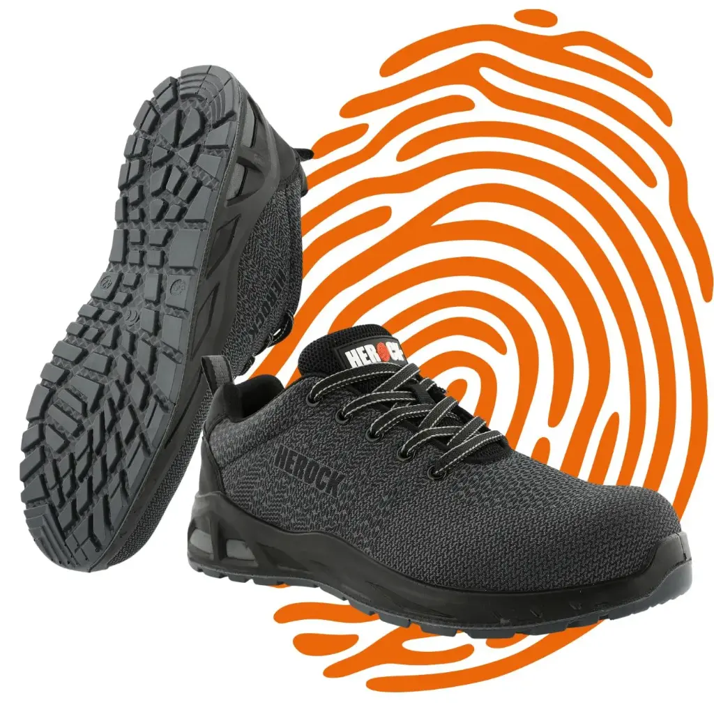 Baskets de sécurité basses HEROCK Titus S1P (Taille : 41 / Anthracite)  - LIQUIDATION