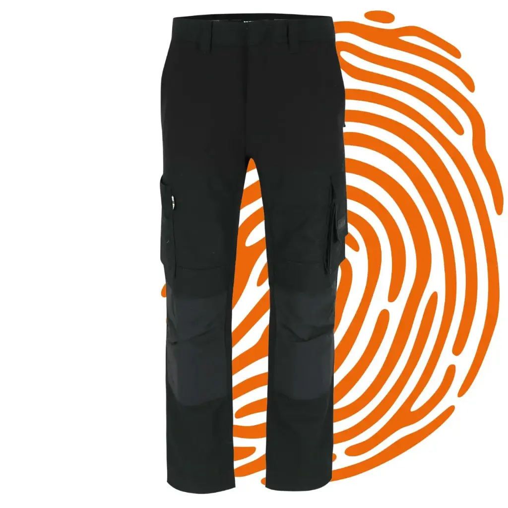 Pantalon de travail HEROCK Hector (FR40 / FR44) - LIQUIDATION (FR 40, Anthracite/Noir)