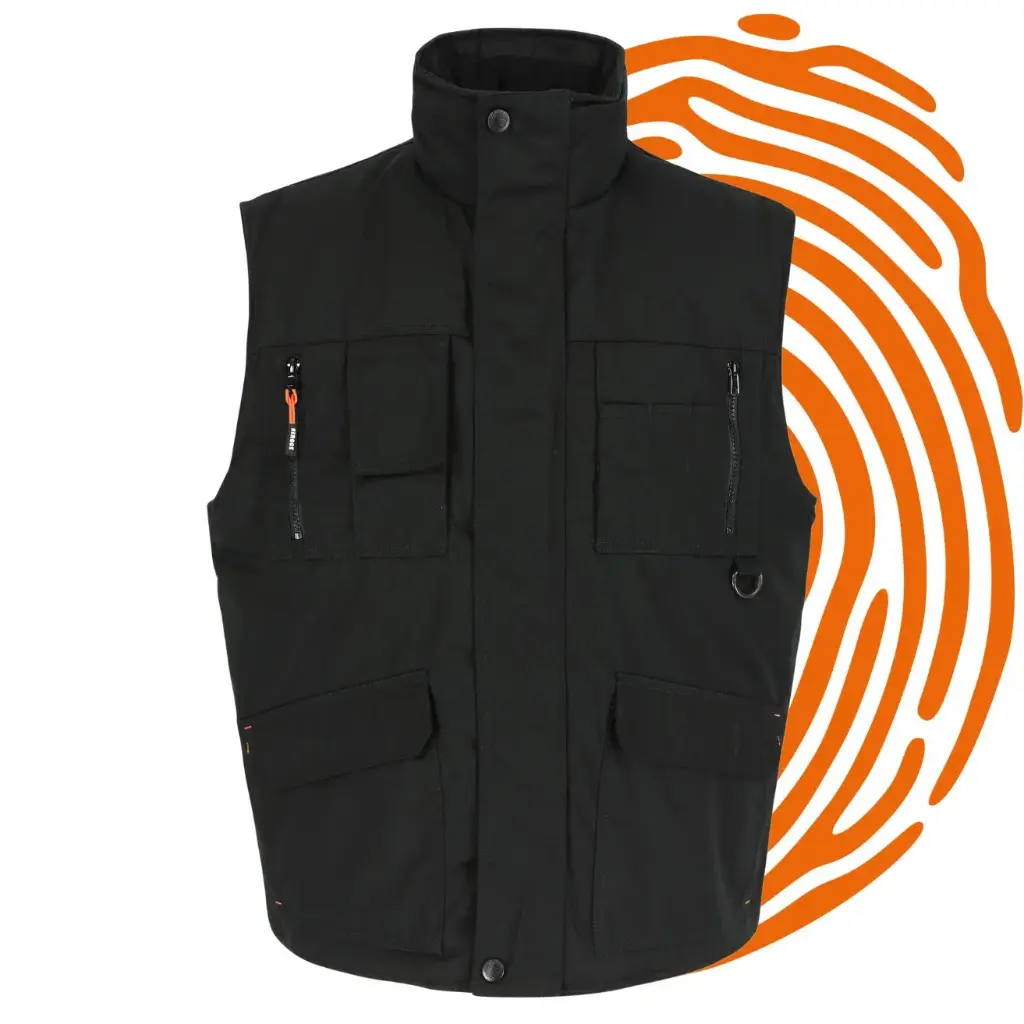 Gilet de travail HEROCK Donar (XL / Noir) - LIQUIDATION