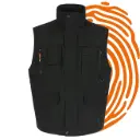 Gilet de travail HEROCK Donar (XL / Noir) - LIQUIDATION