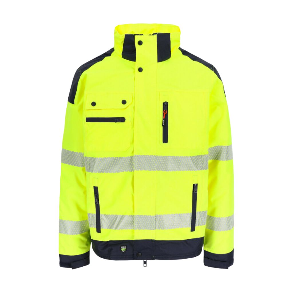 [25MJC1901YENY-S] Veste haute visibilité HEROCK Hodor (S, Jaune/Bleu marine)