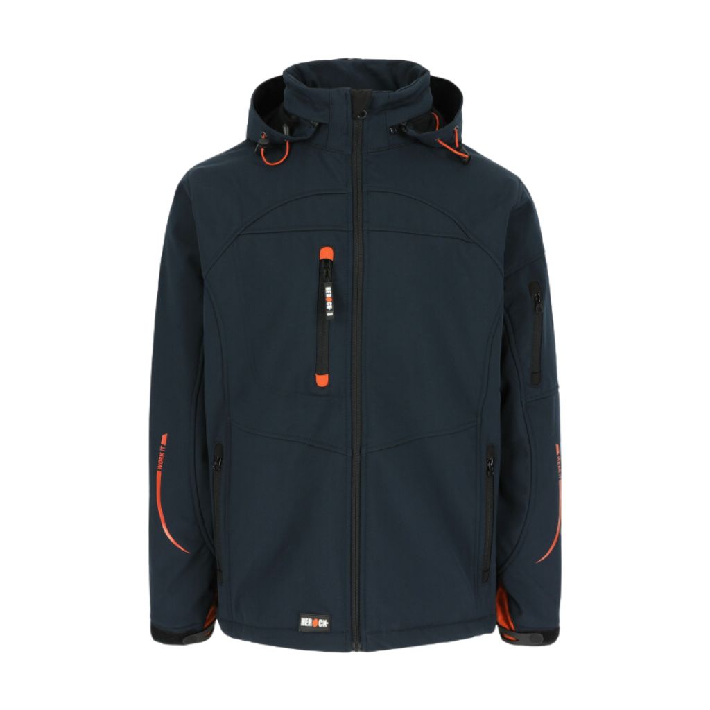 [23MJC0902NY-XS] Veste softshell HEROCK Poseidon (XS, Bleu Marine)