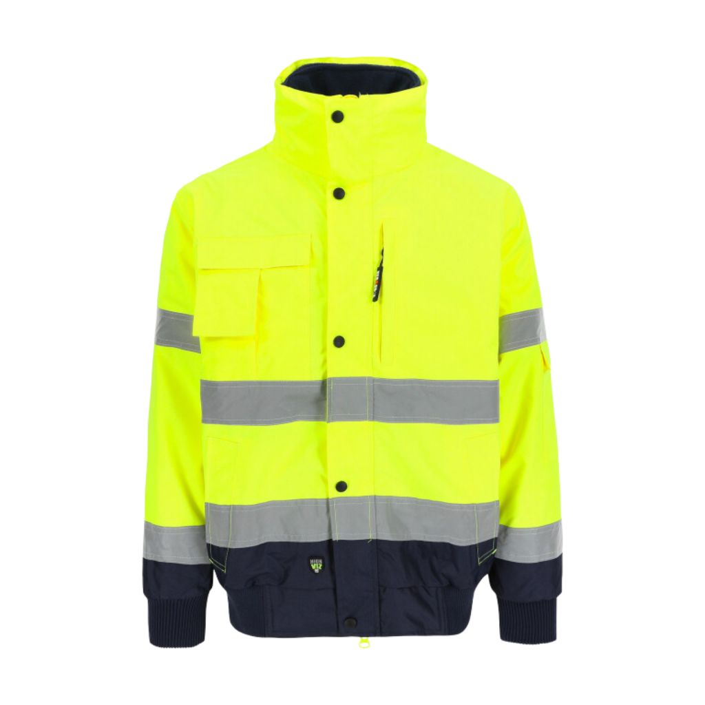 [25MJC1801YENY-S] Veste haute visibilité HEROCK Tarvos (S, Jaune/Bleu marine)
