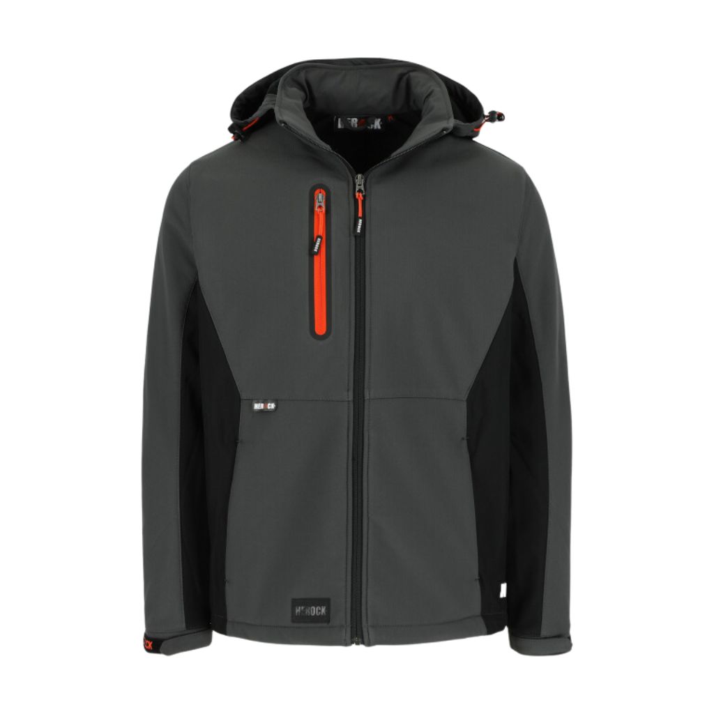 [23MJC1903AN-XS] Veste softshell HEROCK Trystan (XS, Anthracite/Noir)