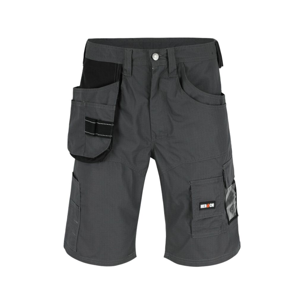 [23MBM1701AN-38] Bermuda de travail Herock Batua (FR 38, Anthracite/Noir)