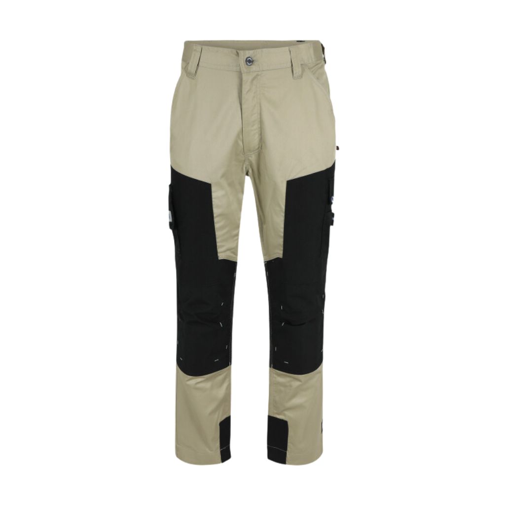 [23MTR1801BE-38] Pantalon de travail HEROCK Capua (FR 38, Beige/Noir)