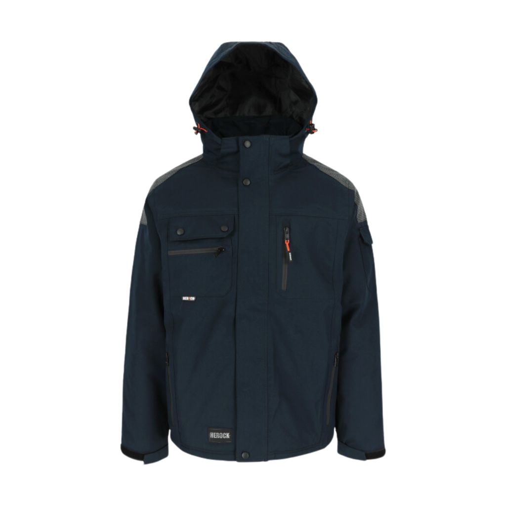 [23MJC1708NY-XS] Veste imperméable HEROCK Persia (XS, Bleu Marine)