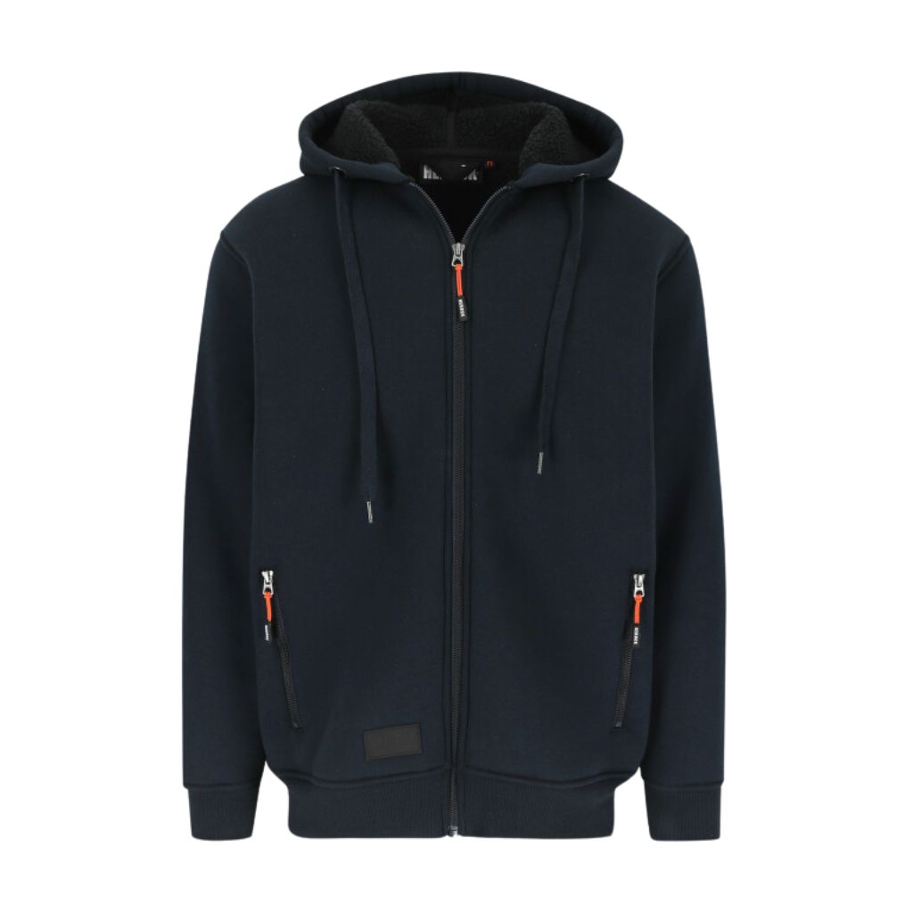 [23MSW2102NY-XS] Sweatshirt zipé avec capuchon HEROCK Otis (XS, Bleu Marine)