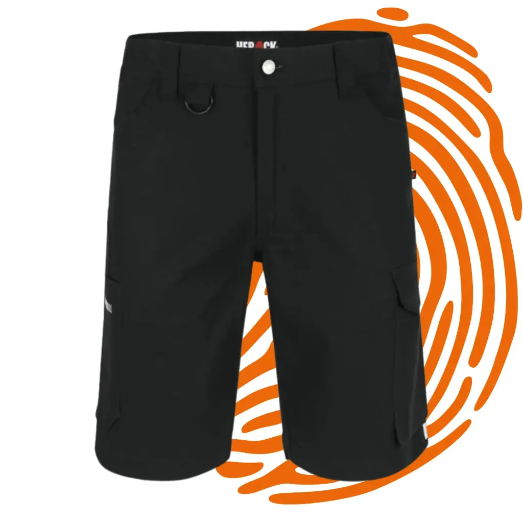 Bermuda de travail HEROCK Bargo (Taille : 52 / Noir) – LIQUIDATION