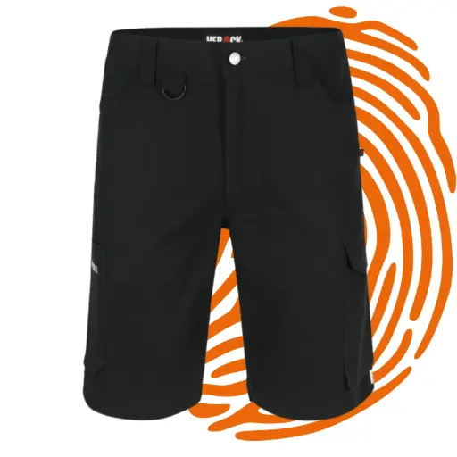 Bermuda de travail HEROCK Bargo (Taille : 52 / Noir) – LIQUIDATION