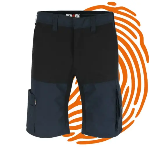Bermuda de travail Herock Hespar (Taille : 36 & 46 / Bleu marine) – LIQUIDATION