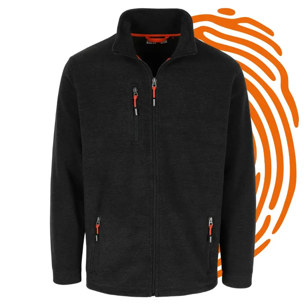 Veste polaire HEROCK Ilias (Taille : L / Anthracite) – LIQUIDATION