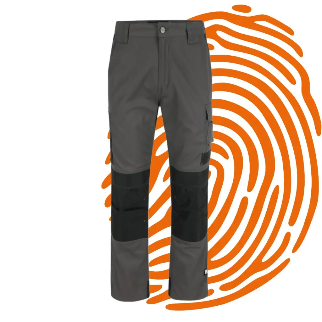 Pantalon de travail HEROCK Mars (Taille : 46 / Gris-Noir) - LIQUIDATION